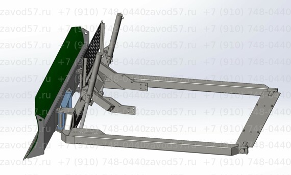 ВТ-150, отвал бульдозерный, мехповоротный, 2 гц подъёма (с проставкой)